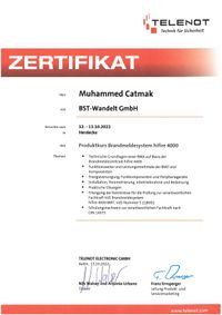 Telenot M. Catmak 10.2022